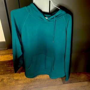 Dark green, lightweight women’s hoodie